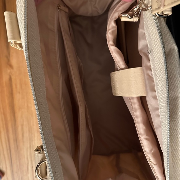 BEIS Mini Weekender Travel Bag Beige - Picture 2 of 6